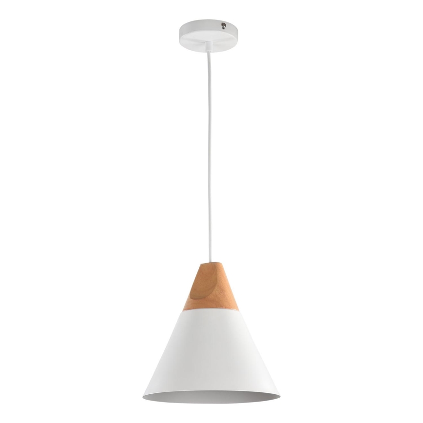 Maytoni P359-PL-01-W - Suspension filaire BICONES 1xE27/60W/230V d. 22 cm blanc/beige