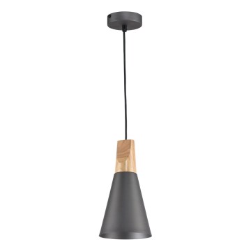Maytoni P359-PL-140-C - Lampadario a sospensione con filo BICONES 1xE27/60W/230V diametro 14 cm grigio/beige