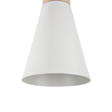 Maytoni P359-PL-140-W - Lampadario a sospensione con filo BICONES 1xE27/60W/230V diametro 14 cm bianco/beige