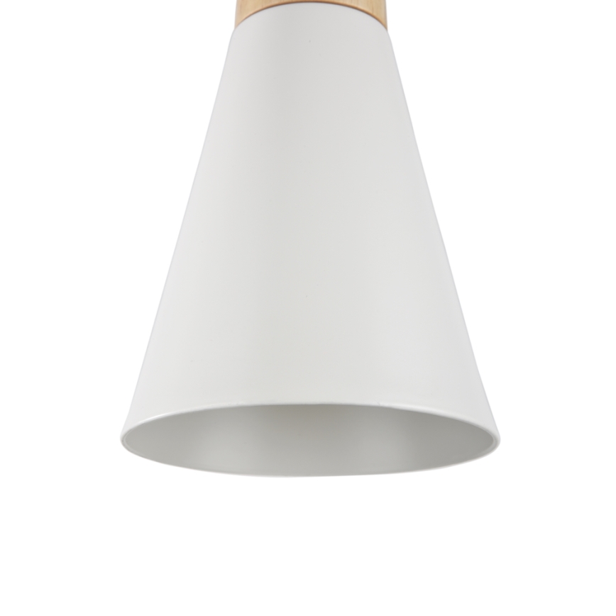 Maytoni P359-PL-140-W - Lampadario a sospensione con filo BICONES 1xE27/60W/230V diametro 14 cm bianco/beige