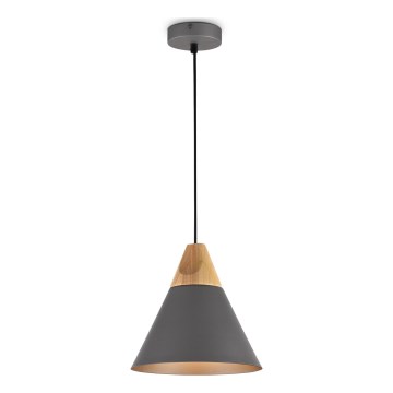 Maytoni P359-PL-220-C - Lampadario a sospensione con filo BICONES 1xE27/60W/230V diametro 22 cm grigio/beige