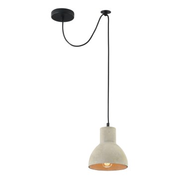Maytoni T434-PL-01-GR - Lampadario a sospensione con filo BRONI 1xE27/60W/230V diametro 16 cm grigio