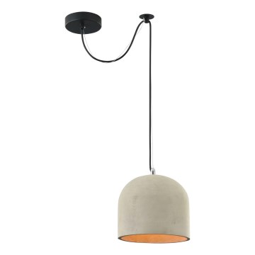 Maytoni T451-PL-01-GR - Lampadario a sospensione con filo BRONI 1xE27/60W/230V diametro 20 cm grigio