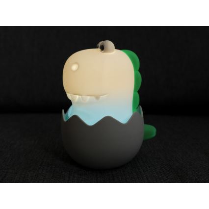 MegaLight - Dimmbare, aufladbare Kinder-Leuchte mit Touch-Funktion (LED RGB) DIGGY DINO LED/5V