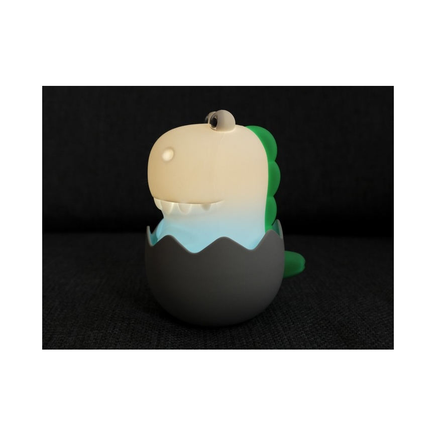 MegaLight - Dimmbare, aufladbare Kinder-Leuchte mit Touch-Funktion (LED RGB) DIGGY DINO LED/5V