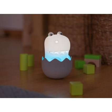 MegaLight - Dimmbare, aufladbare Kinder-Leuchte mit Touch-Funktion (LED RGB) DIGGY DINO LED/5V
