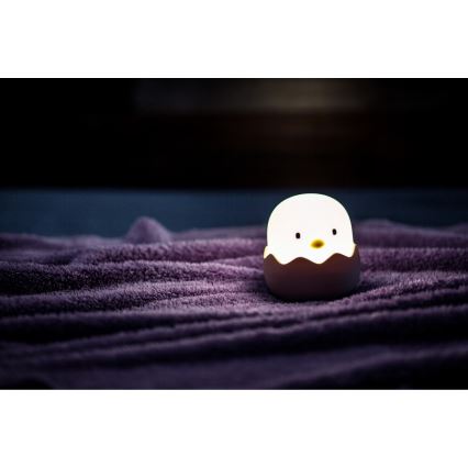 MegaLight - Dimmbare, aufladbare Kinder-Leuchte mit Touch-Funktion (LED RGB) EGGY EGG LED/5V