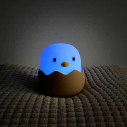 MegaLight - Dimmbare, aufladbare Kinder-Leuchte mit Touch-Funktion (LED RGB) EGGY EGG LED/5V
