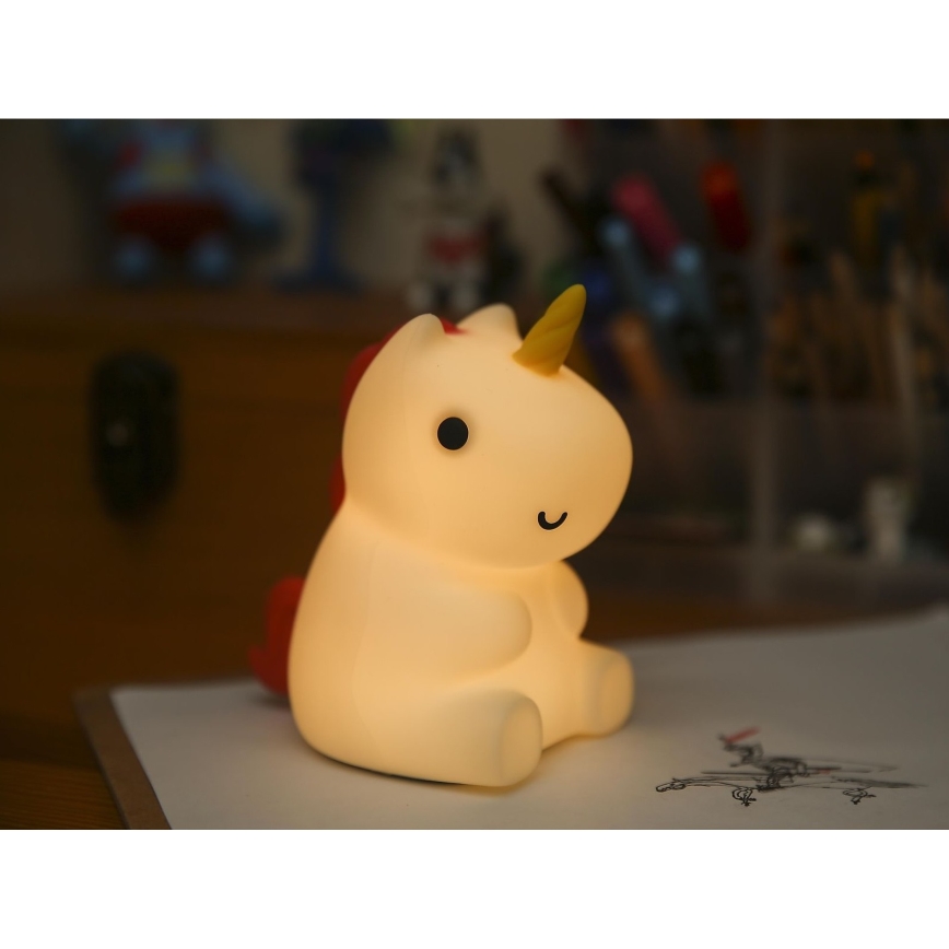 MegaLight - Dimmbare, aufladbare Kinder-Leuchte mit Touch-Funktion (LED RGB) MAGGY MAGIC LED/5V