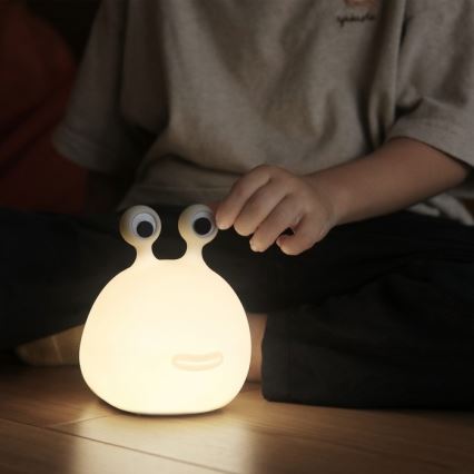 MegaLight - Dimmbare, aufladbare Kinder-Leuchte mit Touch-Funktion (LED RGB) MOMO MOON LED/5V