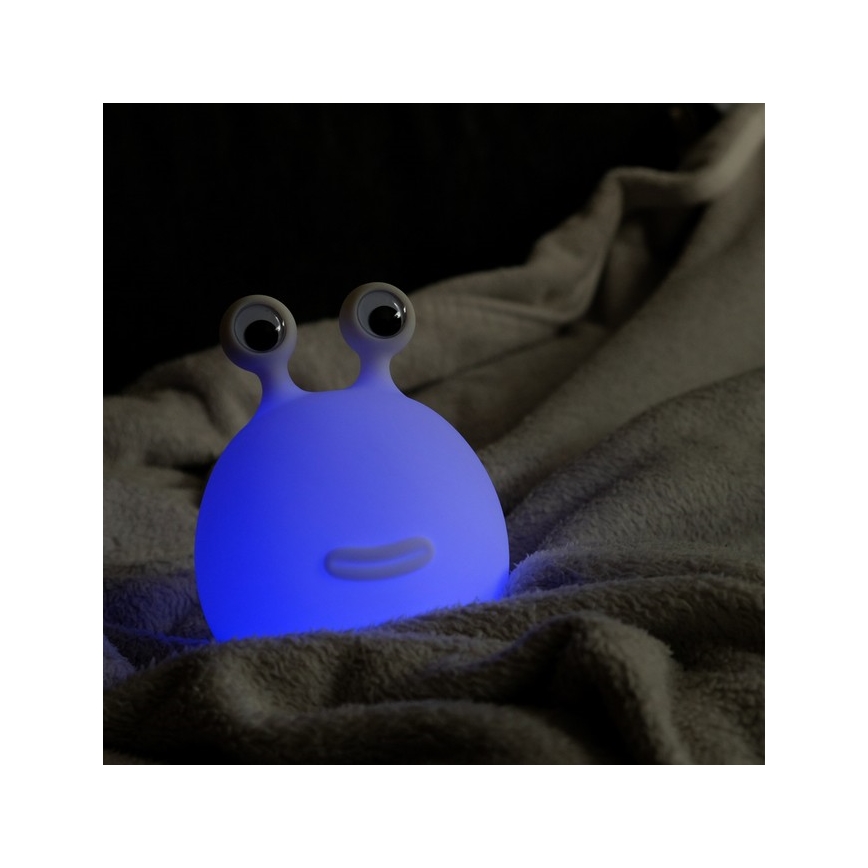 MegaLight - Dimmbare, aufladbare Kinder-Leuchte mit Touch-Funktion (LED RGB) MOMO MOON LED/5V
