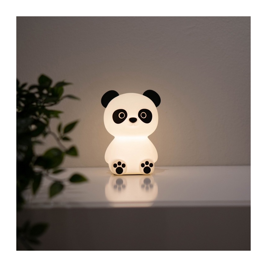 MegaLight - Dimmbare, aufladbare Kinder-Leuchte mit Touch-Funktion (LED RGB) PADDY PANDA LED/5V