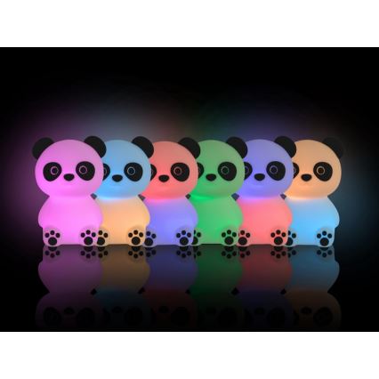 MegaLight - Dimmbare, aufladbare Kinder-Leuchte mit Touch-Funktion (LED RGB) PADDY PANDA LED/5V