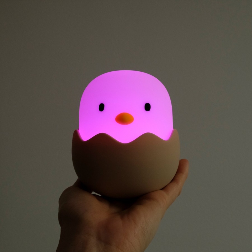 MegaLight - Lampada touch per bambini a LED RGB dimmerabile e ricaricabile EGGY EGG LED/5V