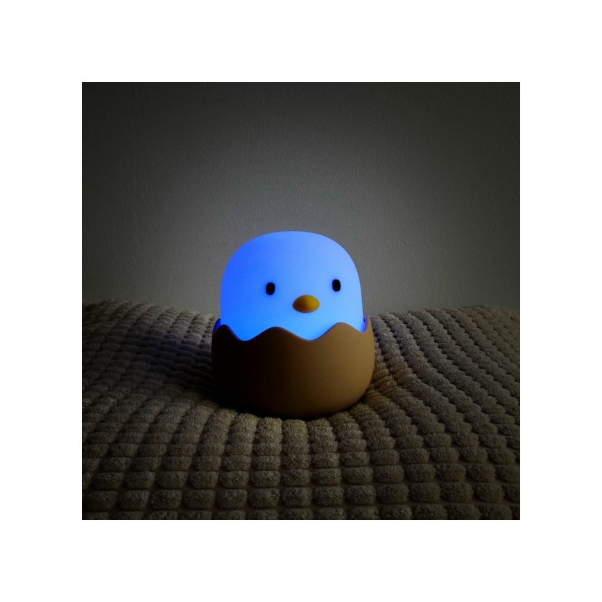 MegaLight - Lampada touch per bambini a LED RGB dimmerabile e ricaricabile EGGY EGG LED/5V