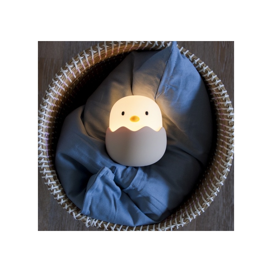 MegaLight - Lampada touch per bambini a LED RGB dimmerabile e ricaricabile EGGY EGG LED/5V