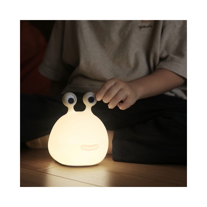 MegaLight - Lampada touch per bambini a LED RGB dimmerabile e ricaricabile MOMO MOON LED/5V