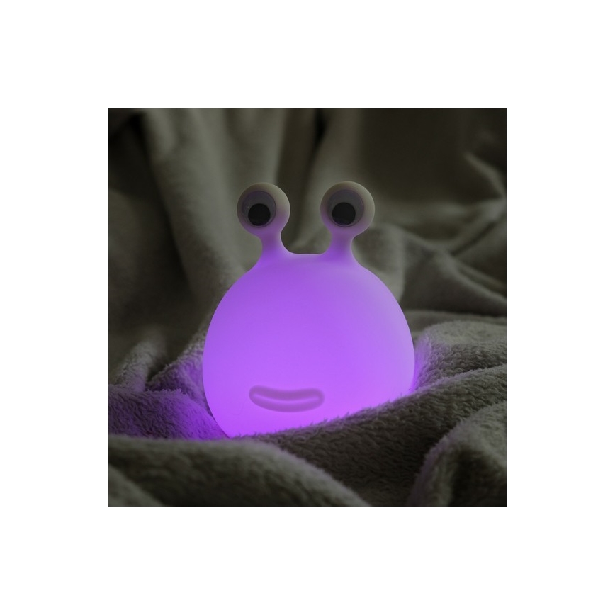 MegaLight - Lampada touch per bambini a LED RGB dimmerabile e ricaricabile MOMO MOON LED/5V