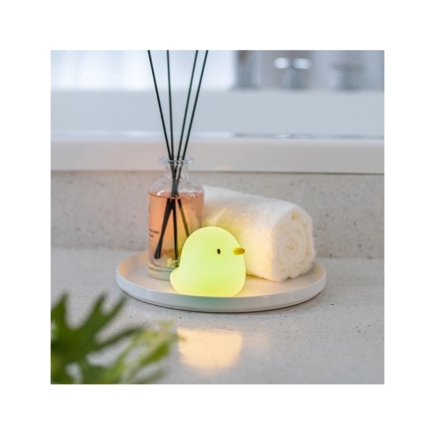MegaLight - Lampe de bain tactile rechargeable pour enfants RGB SWIMMY DUCK LED/5V IP67