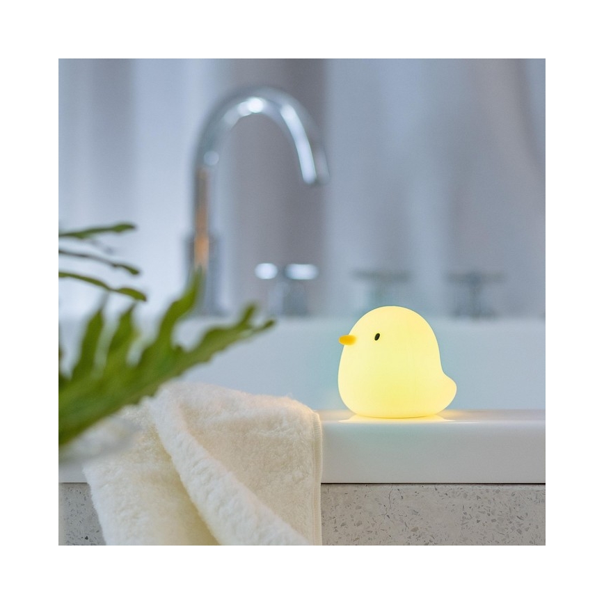 MegaLight - Lampe de bain tactile rechargeable pour enfants RGB SWIMMY DUCK LED/5V IP67