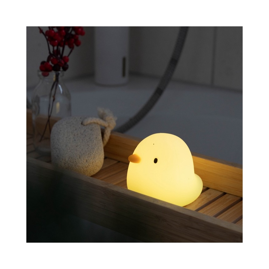 MegaLight - Lampe de bain tactile rechargeable pour enfants RGB SWIMMY DUCK LED/5V IP67