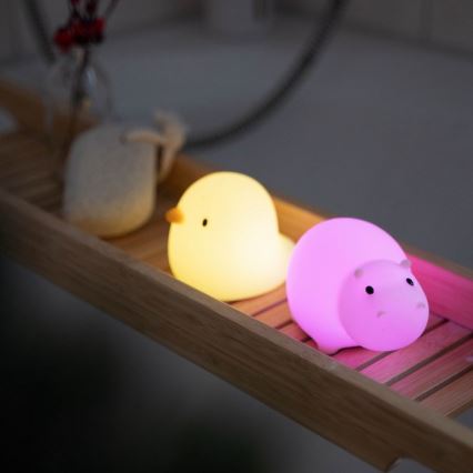 MegaLight - Lampe de bain tactile rechargeable pour enfants RGB SWIMMY DUCK LED/5V IP67
