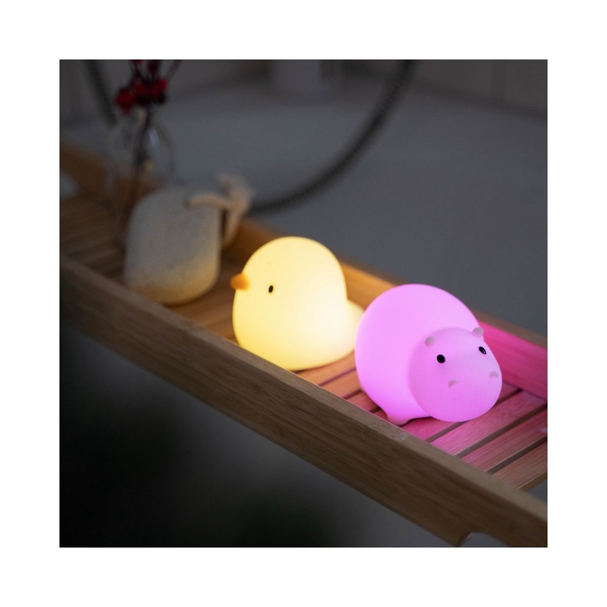MegaLight - Lampe de bain tactile rechargeable pour enfants RGB SWIMMY DUCK LED/5V IP67