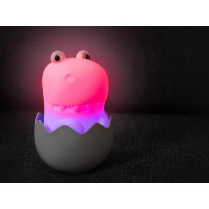 MegaLight - Lampe RGB tactile rechargeable à intensité variable pour enfants DIGGY DINO LED/5V