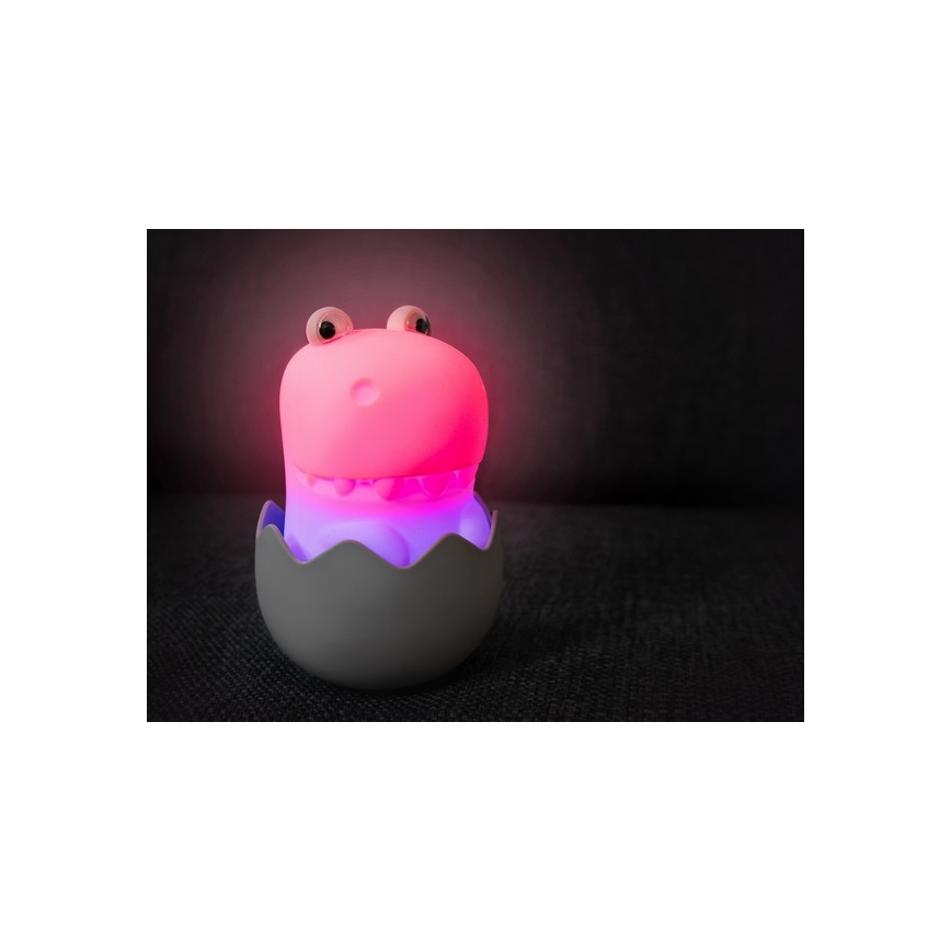 MegaLight - Lampe RGB tactile rechargeable à intensité variable pour enfants DIGGY DINO LED/5V