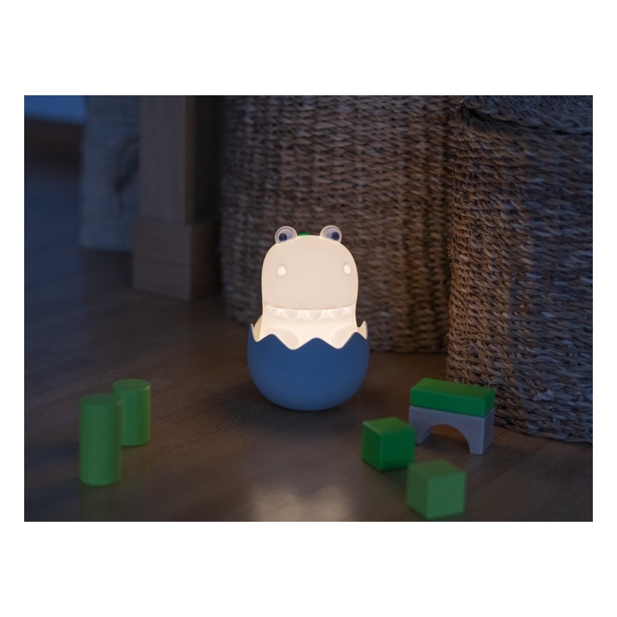 MegaLight - Lampe RGB tactile rechargeable à intensité variable pour enfants DIGGY DINO LED/5V