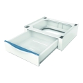Meliconi 656112 - Entretoise pour lave-linge et sèche-linge avec tiroir de rangement coulissant 28 l blanche