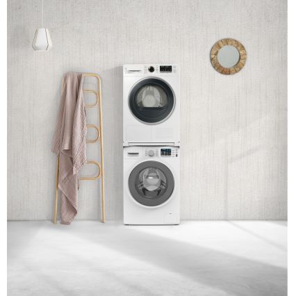 Meliconi 656113 - Socle pour lave-linge et sèche-linge avec tiroir coulissant, 70 cm, blanc
