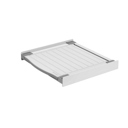 Meliconi 656113 - Socle pour lave-linge et sèche-linge avec tiroir coulissant, 70 cm, blanc