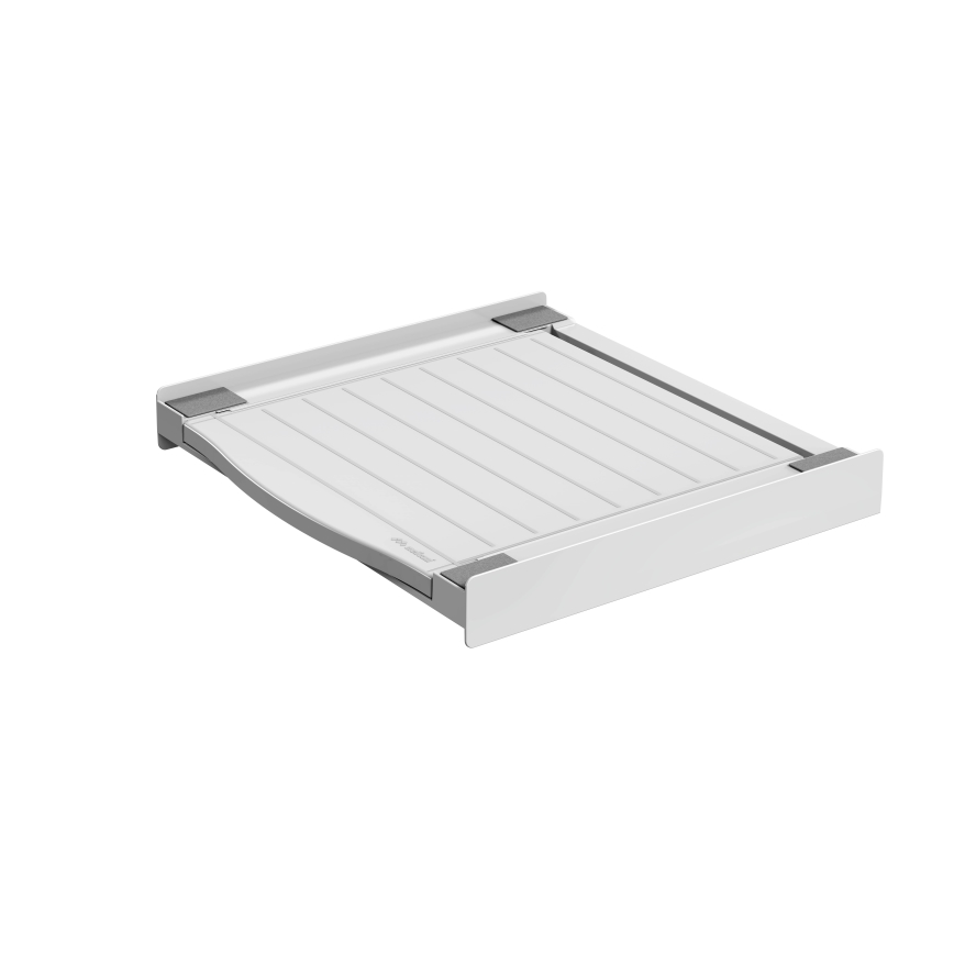 Meliconi 656113 - Socle pour lave-linge et sèche-linge avec tiroir coulissant, 70 cm, blanc