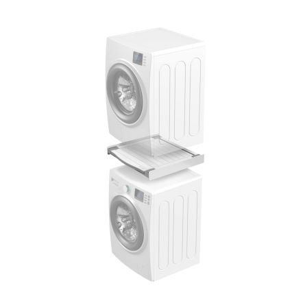 Meliconi 656113 - Unterschrank mit Auszug für Waschmaschine und Trockner, 70 cm, weiß
