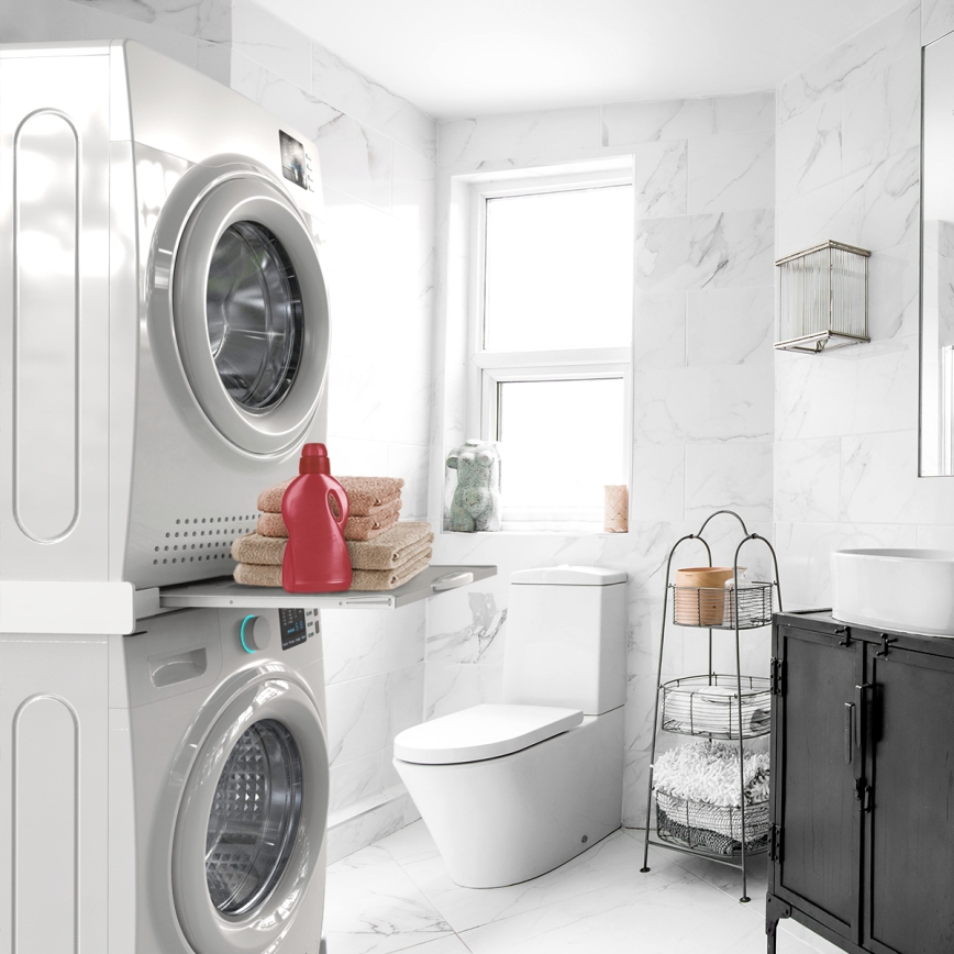 Meliconi 656114 - Entretoise pour lave-linge et sèche-linge 70 cm blanche