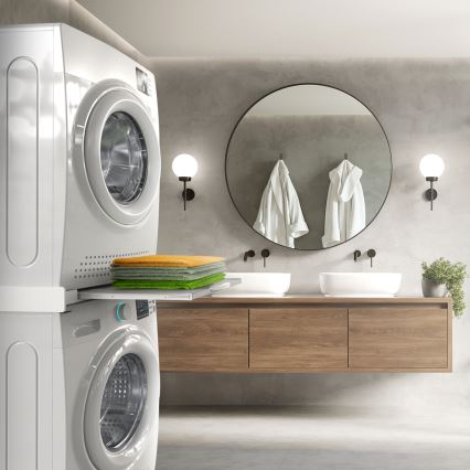 Meliconi 656114 - Entretoise pour lave-linge et sèche-linge 70 cm blanche