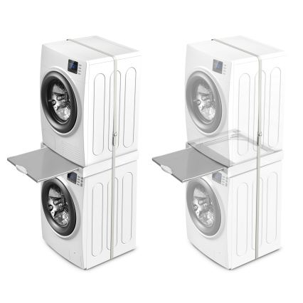 Meliconi 656114 - Entretoise pour lave-linge et sèche-linge 70 cm blanche
