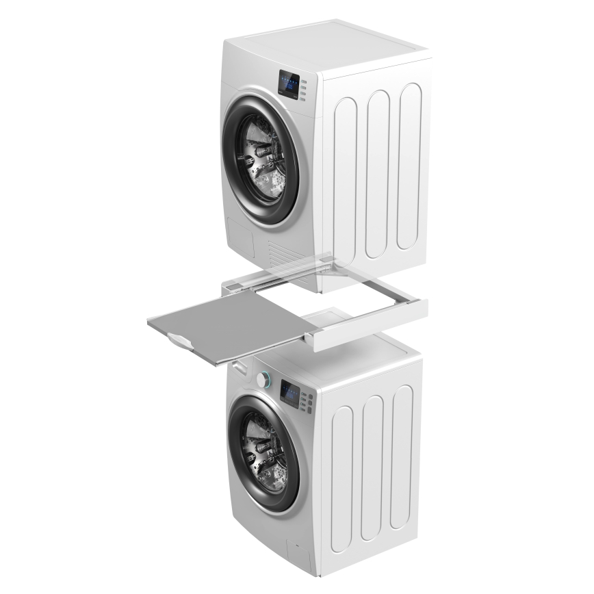 Meliconi 656114 - Entretoise pour lave-linge et sèche-linge 70 cm blanche