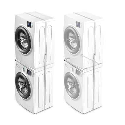 Meliconi 656116 - Distanziale per lavatrice e asciugatrice 47 cm, bianco