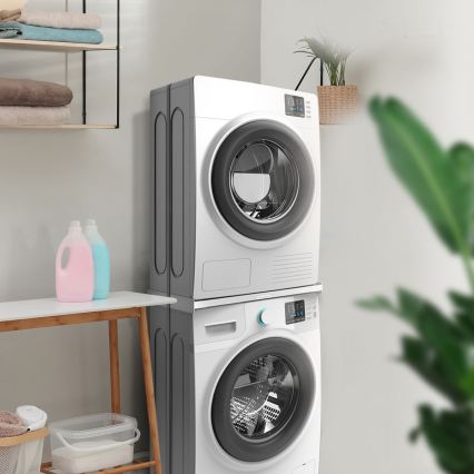 Meliconi 656116 - Kit de superposition pour lave-linge et sèche-linge 46 cm blanc