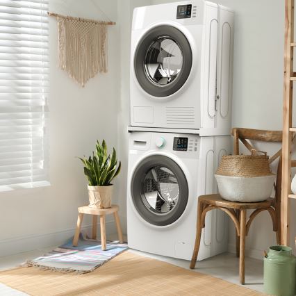 Meliconi 656116 - Kit d'empilage pour lave-linge et sèche-linge 47 cm, blanc