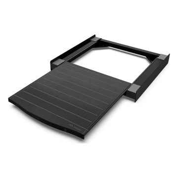 Meliconi 656136 - Socle pour lave-linge et sèche-linge avec tiroir coulissant 60 cm, noir