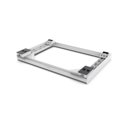 Meliconi 656149 - Antivibrationsunterlage für Waschmaschine mit ausziehbaren Rollen, 47 cm, weiß