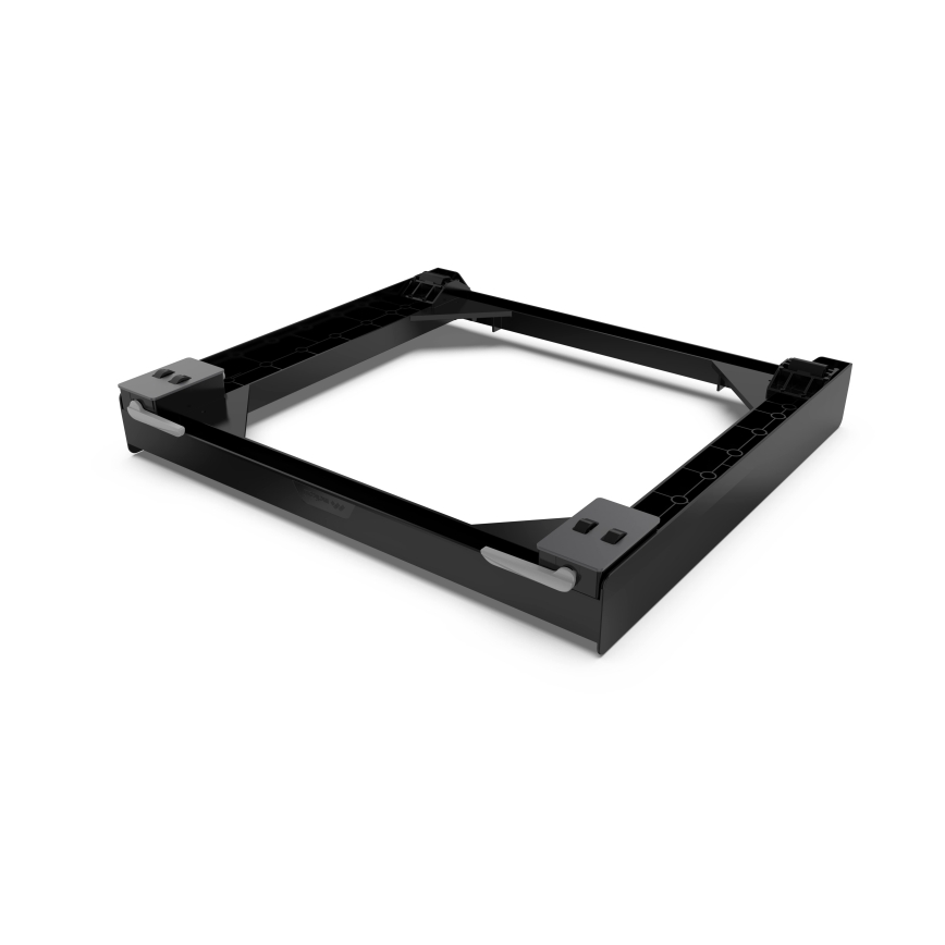 Meliconi 656168 - Tapis antivibrations pour lave-linge avec roulettes escamotables 47 cm noir