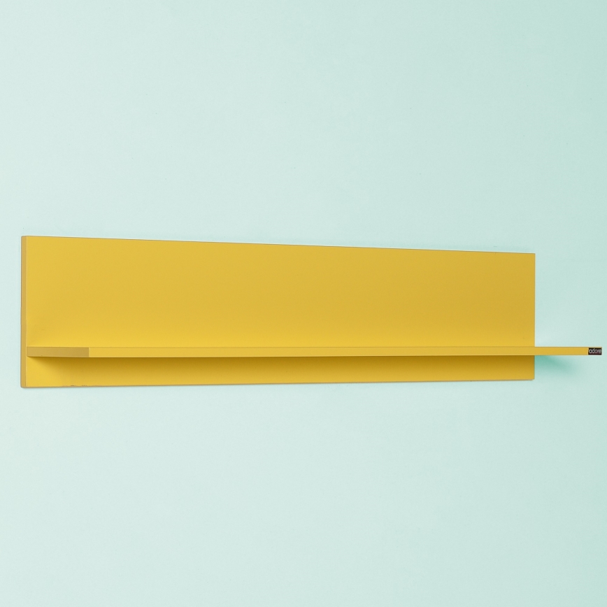 Mensola 25x120 cm giallo