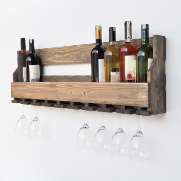 Mensola 28x102 cm abete rosso marrone