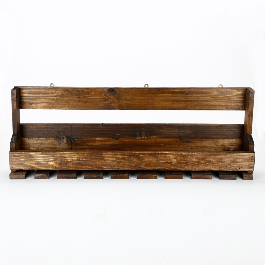 Mensola 28x102 cm abete rosso marrone
