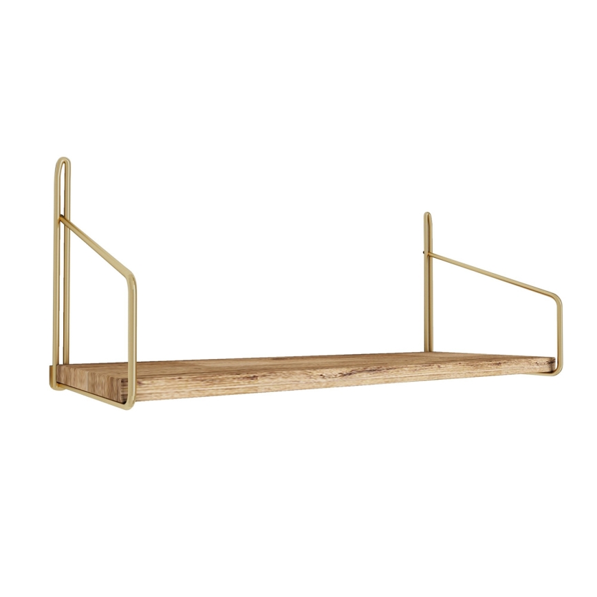 Mensola 45x16 cm quercia/oro