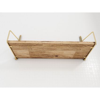 Mensola 45x16 cm quercia/oro